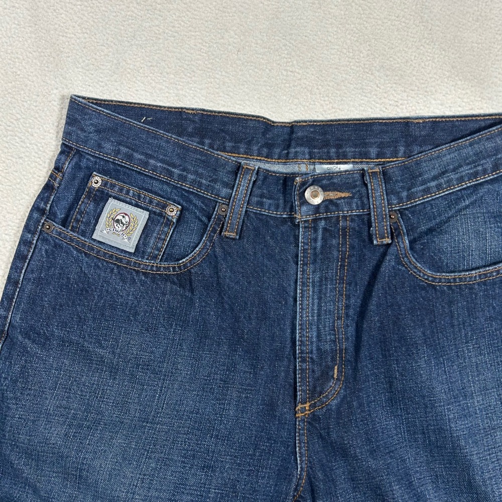 Cinch Silver Label Jeans Mens 34x38 Dark Wash Straight Leg Cowboy MB98034002